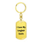 Love My Longhair Exotic - Luxury Dog Tag Keychain