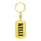 Kelli v01 - Luxury Dog Tag Keychain