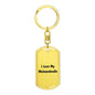 Love My Weimardoodle v4 - Luxury Dog Tag Keychain