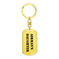 Airman's Daughter - Luxury Dog Tag Keychain