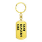 Army Ranger's Girl - Luxury Dog Tag Keychain