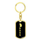 Mama Hippo With 4 Calves v2 - Luxury Dog Tag Keychain