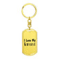 Love My Kuvasz - Luxury Dog Tag Keychain