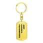 Army Ranger's Grandmother - Luxury Dog Tag Keychain