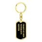 Coast Guard Veteran's Sister v2 - Luxury Dog Tag Keychain