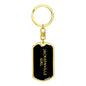 Jacksonville Girl v5 - Luxury Dog Tag Keychain