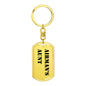 Airman's Aunt - Luxury Dog Tag Keychain