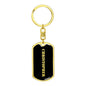 Christopher v3 - Luxury Dog Tag Keychain