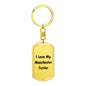 Love My Manchester Terrier v4 - Luxury Dog Tag Keychain