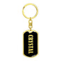 Crystal v02 - Luxury Dog Tag Keychain