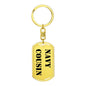 Navy Cousin - Luxury Dog Tag Keychain