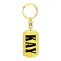 Kay v01 - Luxury Dog Tag Keychain