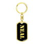 Neal v3 - Luxury Dog Tag Keychain