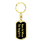 Beaglier's Home v2 - Luxury Dog Tag Keychain