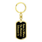 Miniature Schnauzer's Home v2 - Luxury Dog Tag Keychain