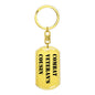 Combat Veteran's Cousin - Luxury Dog Tag Keychain
