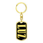 Luz v02 - Luxury Dog Tag Keychain