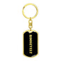 Roosevelt v3 - Luxury Dog Tag Keychain