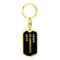 Coast Guardsman's Aunt v2 - Luxury Dog Tag Keychain