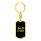 Love My Beagle v2 - Luxury Dog Tag Keychain