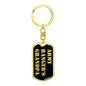 Army Ranger's Grandpa v2 - Luxury Dog Tag Keychain
