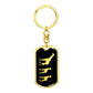 Mama Giraffe With 2 Calves v2 - Luxury Dog Tag Keychain