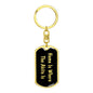 Akita's Home v2 - Luxury Dog Tag Keychain