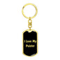 Love My Pointer v5 - Luxury Dog Tag Keychain