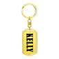 Kelly v01 - Luxury Dog Tag Keychain