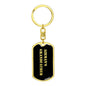 Airman's Grandfather v2 - Luxury Dog Tag Keychain