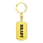Brady - Luxury Dog Tag Keychain