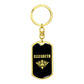 Elizabeth v02a - Luxury Dog Tag Keychain