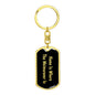 Weimaraner's Home v2 - Luxury Dog Tag Keychain