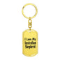 Love My Australian Shepherd - Luxury Dog Tag Keychain