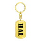 Hal - Luxury Dog Tag Keychain