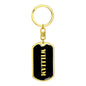 William v3 - Luxury Dog Tag Keychain