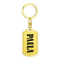 Paula v01 - Luxury Dog Tag Keychain