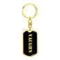 Vaughn v3 - Luxury Dog Tag Keychain
