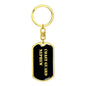 Coast Guard Nephew v2 - Luxury Dog Tag Keychain