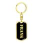 Frank v3 - Luxury Dog Tag Keychain