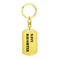 Navy Daughter - Luxury Dog Tag Keychain