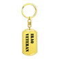 Iraq Veteran - Luxury Dog Tag Keychain