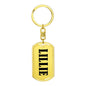 Lillie v01 - Luxury Dog Tag Keychain