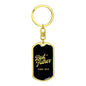 Best Father Since 2014 v3 - Luxury Dog Tag Keychain