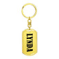 Lynda v01 - Luxury Dog Tag Keychain