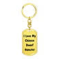 Love My Chinese Dwarf Hamster - Luxury Dog Tag Keychain