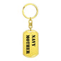 Navy Mother - Luxury Dog Tag Keychain