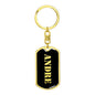 Andre v3 - Luxury Dog Tag Keychain