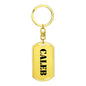 Caleb - Luxury Dog Tag Keychain