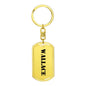 Wallace - Luxury Dog Tag Keychain